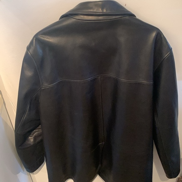 Stunning Andrew Marc Pure Leather shell Jacket w/ Golden inner lining absolute🔥 - Picture 6 of 9